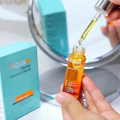 AquaPlus Enriched-C Serum เซรั่มวิตามินซี ผิวแพ้ง่าย เอสเซ้น เอสเซนส์ ผิวขาว ดูแลผิวหน้า